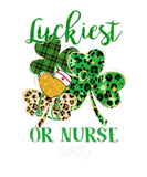 Discover Leopard Plaid Shamrock Luckiest OR Nurse St Patric