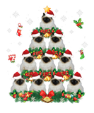 Discover Merry Christmas Birman Cat Santa Tree Pajama Sweat