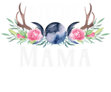 Discover Mystic Mama Quote Pink Flowers Moon Antlers Boho