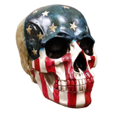Discover Red White and blue skull