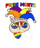 Discover Pride Month 2022 LGBQ Jester Hat Rainbow Flag Gay