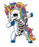 Discover Dabbing Unicorn Skeleton T  Halloween Girls D