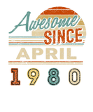 Discover Vintage Awesome Since April 1980 42 Year Old Birth