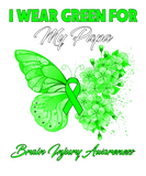 Discover Butterfly I Wear Green For My Papa Brain Injury Aw