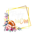 Discover Rugby Mom American Football Mom Floral Mother's Da