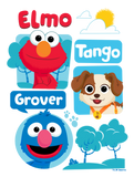 Discover Sesame Street | Elmo, Tango, & Grover Park Graphic