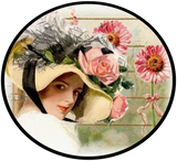 Discover Vintage Woman with Flowers