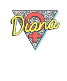 Discover Diana Name Retro Triangle Personalized Gift