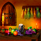 Discover Medieval Room with Fruit Laden Table