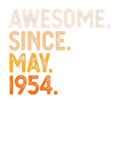 Discover Awesome Since May 1954 68Th Birthday Gift 68 Year
