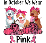Discover Three Pitbull In October We Wear Pink Breast Cance