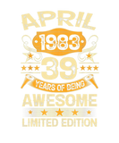 Discover 39 Year Old April Awesome 1983 Vintage Retro 39Th