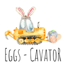 Discover Eggs-Cavator Easter Bunny Watercolor Tractor Toddl