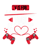 Discover V Is For Video Games Funny Gamer Men Boys Valentin