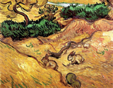 Discover Vincent Van Gogh - Field With Two Rabbits Fine Art