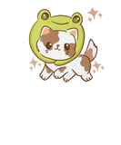 Discover - Cute Kawaii Anime Cat With Frog Costume Aestheti