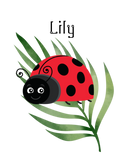Discover Lily Ladybird on a leaf to personalize