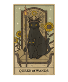 Discover Tarot Card Queen Of Wands And Black Cats Graphic O