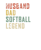 Discover Mens Husband Dad Softball Legend Softball Sport Lo