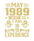 Discover May 1989 I Am Not 33 I Am 18 With 15 Years Of Exp