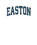 Discover Easton Connecticut CT Vintage Athletic Sports Navy