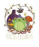 Discover Kawaii Cottagecore-Aesthetic Frog-Hocus Croakus Ha
