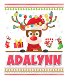 Discover Cute Reindeer Adalynn Merry Christmas Light Santa