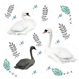 Discover Fairytale Swan Illustration Folk Botanical