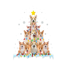 Discover Funny Corgi Christmas Tree Lights Puppy Corgi Dog