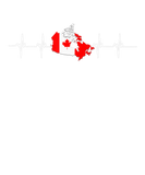 Discover Canada Flag Country Map Outline Heartbeat Canadian