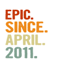 Discover Kids Epic Since April 2011 Retro Style 10 Years Ol