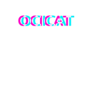 Discover Ocicat, Cool Cat Edgy Glitch Esthetic Art