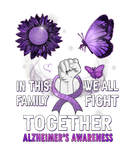 Discover Alzheimer's Awareness Purple Ribbon We All Fight T