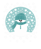 Discover Krimbles Fun Snowy Snowman With Teal Woolly Hat An