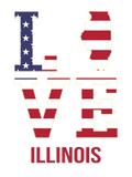 Discover Illinois USA State Love