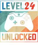 Discover Level 24 Unlocked ,Video Gamer 24th , Happy Birthd