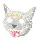 Discover Creepy Weirdcore Cat Kitten Feline Animal Gothic C