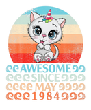 Discover Unicorn Cat Awesome Since May 1984 Happy Birthday