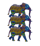 Discover Three Colorful Mosaic Elephants