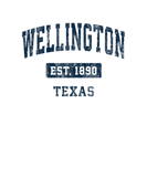 Discover Wellington Texas TX Vintage Sports Established Nav