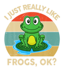 Discover I Just Really Like Frogs Ok Retro Kids Toddler Cut