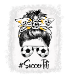 Discover Bleached Soccer Titi Life Messy Bun Soccer Lover M