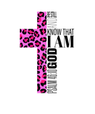 Discover Cute Be Still Bible Verse Christian Pink Cheetah P