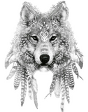 Discover Wolf In Indigenous Apparel