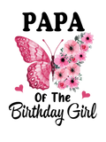 Discover Papa 1st First Birthday Matching Family Butterfly
