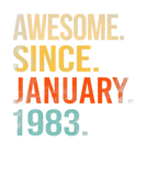 Discover Awesome Since January 1983 39Th Birthday 39 Year O