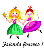 Discover Customizable Best friends princess fairies