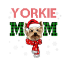 Discover Christmas Yorkie Mom Plaid Santa Hat Cute Dog Love
