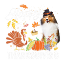 Discover Happy Thanksgiving Cute Rough Collie Turkey Pumpki