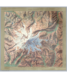Discover Vintage Mount Rainier Topographical Map Washington